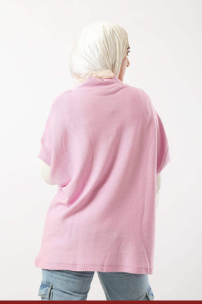 V-Neck Plain Poncho - Carina - كارينا