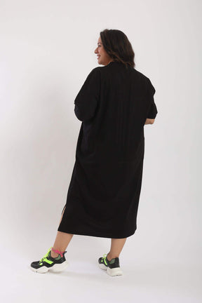 V-Neck Shirt Dress - Carina - كارينا