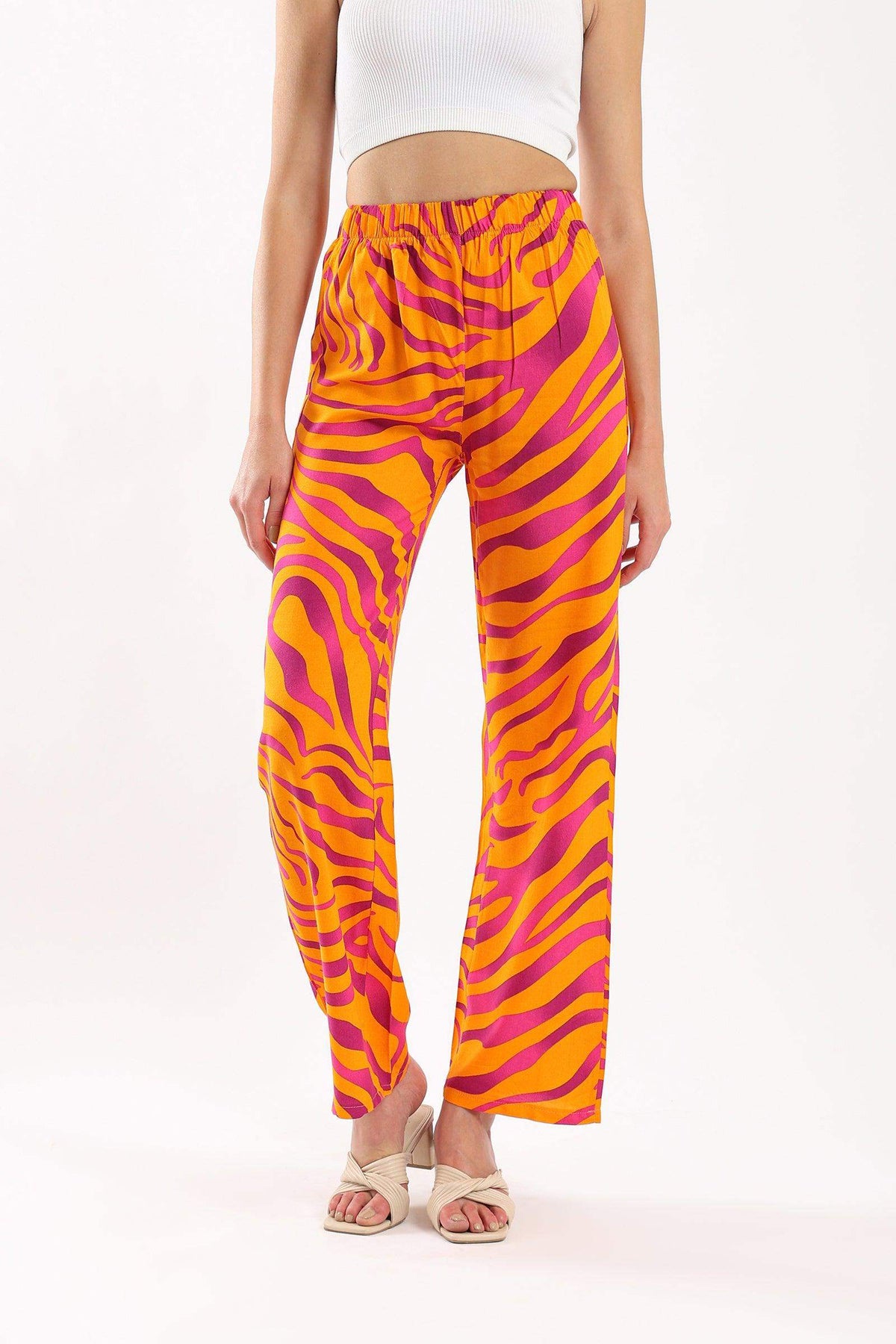 Zebra Colored Pattern Pants - Carina - كارينا