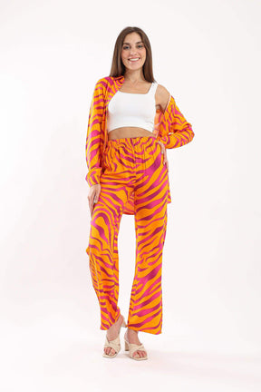 Zebra Colored Pattern Pants - Carina - كارينا