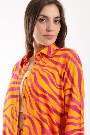 Zebra Colored Pattern Shirt - Carina - كارينا