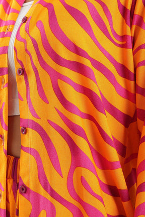Zebra Colored Pattern Shirt - Carina - كارينا